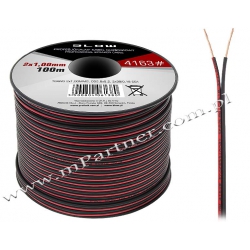 Przewód głośnikowy kabel CCA 2x1 mm 100m
