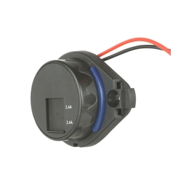 Ładowarka USB-A + USB-A gniazdo montażowe do samochodu 12V / 24V