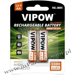 Akumulatorki VIPOW HR6 2300 mAh Ni-MH 2szt/bl Ready to use