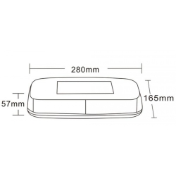 Belka ostrzegawcza LED 280x165mm