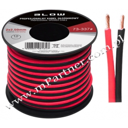 Przewód głośnikowy kabel CCA BLOW 2x2,50mm 10m