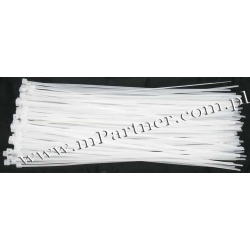 opaski zaciskowe B 180mm x 4mm 100szt Białe