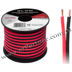 Przewód głośnikowy kabel CCA 2x4,00mm 25m