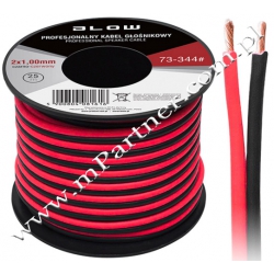 Przewód głośnikowy kabel CCA 2x1,00mm 25m